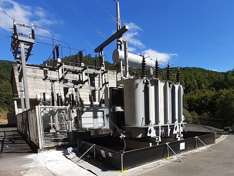 Auffangsystem für Transformatoren